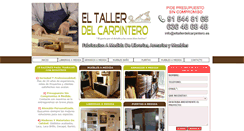 Desktop Screenshot of eltallerdelcarpintero.com