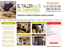 Tablet Screenshot of eltallerdelcarpintero.com